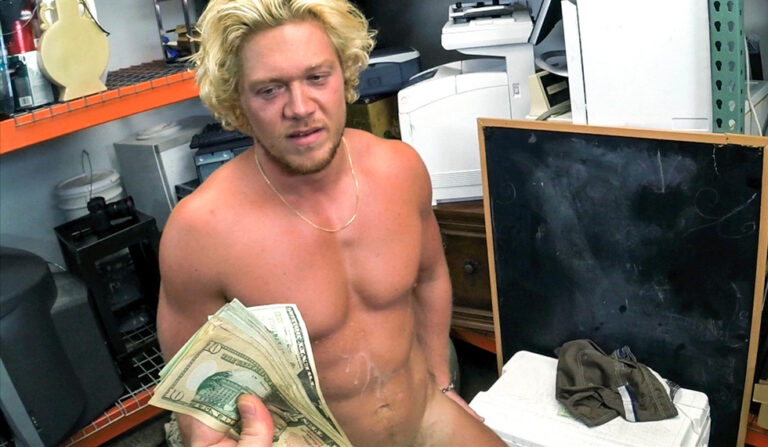 Blonde Muscle Surfer Dude Needs Cash